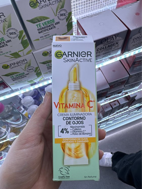 Garnier SkinActive Vitamina C Crema Iluminador Contorno de Ojos - 15 ml -  INCI Beauty