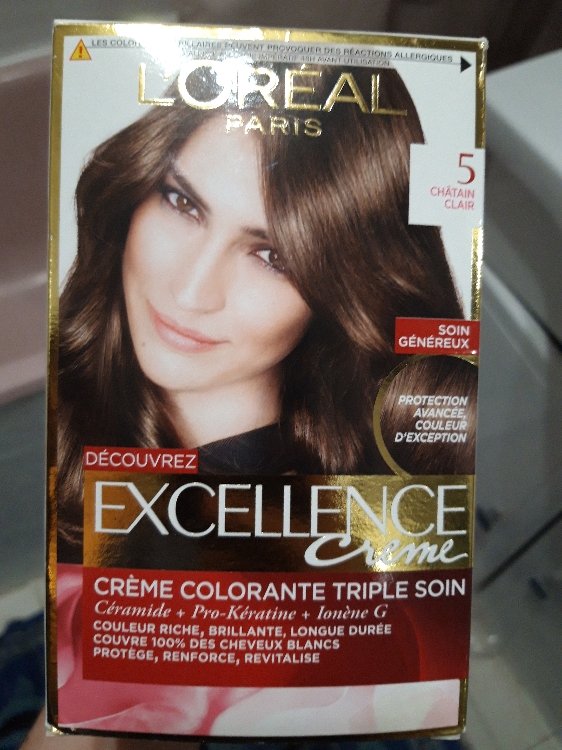 Coloration Cheveux 5 Chatain Clair - Excellence Crème - Piceri