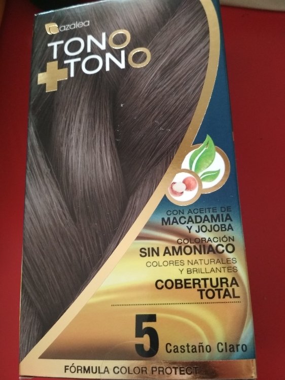 Azalea Tono + Tono 5 castaño claro - Coloración sin amoniaco con aceite de  macadamia y jojoba - INCI Beauty