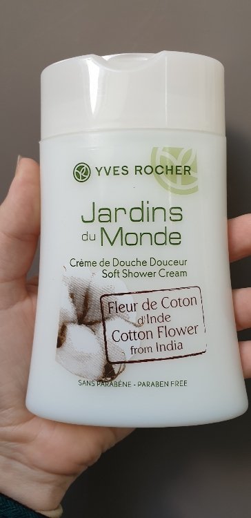 Yves Rocher Jardins du Monde - Crème de douche douceur - Fleur de coton  dInde - INCI Beauty