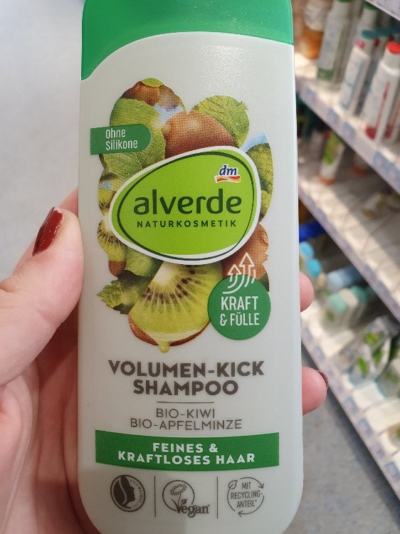 Alverde Shampoo Volumen Kick Bio-Kiwi, Bio-Apfelminze - 200 ml - INCI Beauty