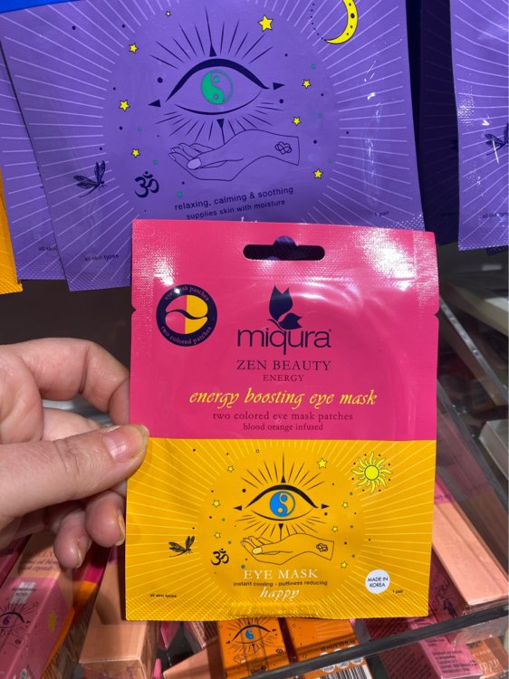miqura ZEN BEAUTY Energy Boosting Eye Mask INCI Beauty