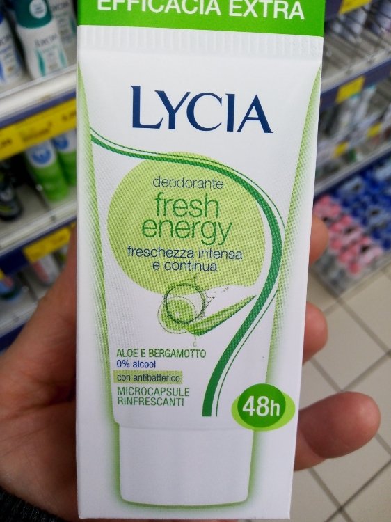 Lycia Deodorante Crema Fresh Energy Aloe e Bergamotto 40ml