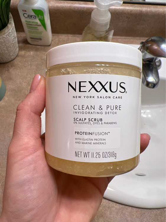 Nexxus Clean & Pure Scalp Scrub, Invigorating Detox, 11.25 oz