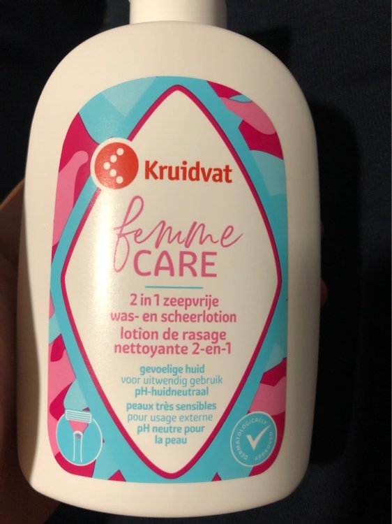 Kruidvat Femme Care Lotion de Rasage Nettoyante 2en1  250 ml  INCI