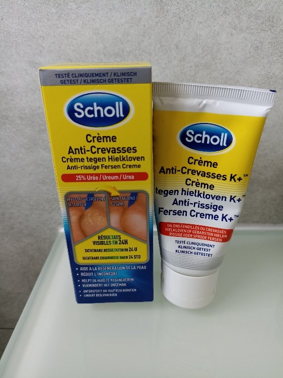 Scholl Crème pour les Pieds Anti-crevasses Talons 24h - 2 x 120 ml - INCI  Beauty