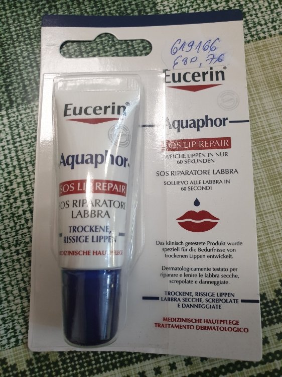 Penetración Dar Imperial Eucerin Aquaphor SOS lip repair - INCI Beauty