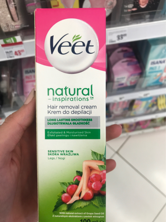 Veet Natural Inspirations Hair Removal Cream - 100 ml - INCI Beauty