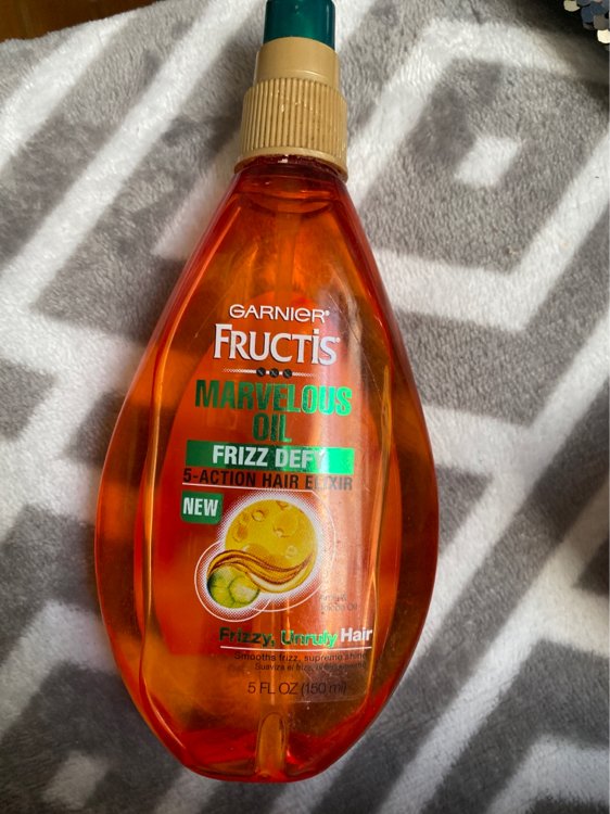 Garnier Fructis Marvelous Oil Frizz Defy 5-Action Hair Elixir For Unruly  Hair 5 oz - INCI Beauty