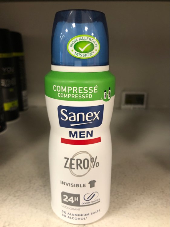 Gezichtsveld vaak Australië Sanex Men Zero% déodorant compressé à la pierre d'alun 48H - INCI Beauty