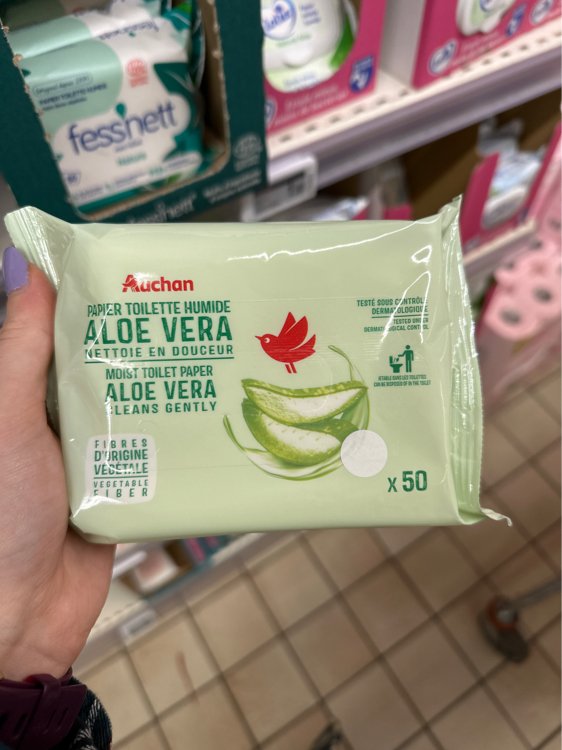 Auchan Papier Toilette Humide Aloe Vera - INCI Beauty