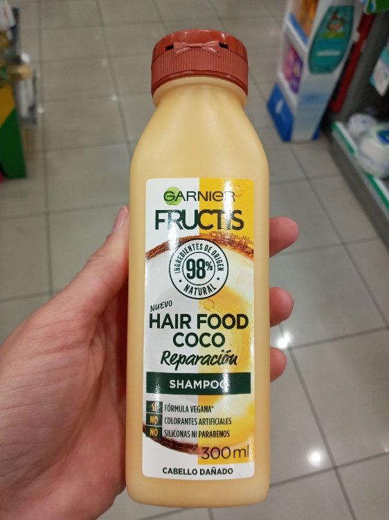 Garnier Fructis Hair Food Coco reparación shampoo - Cabello dañado - INCI  Beauty