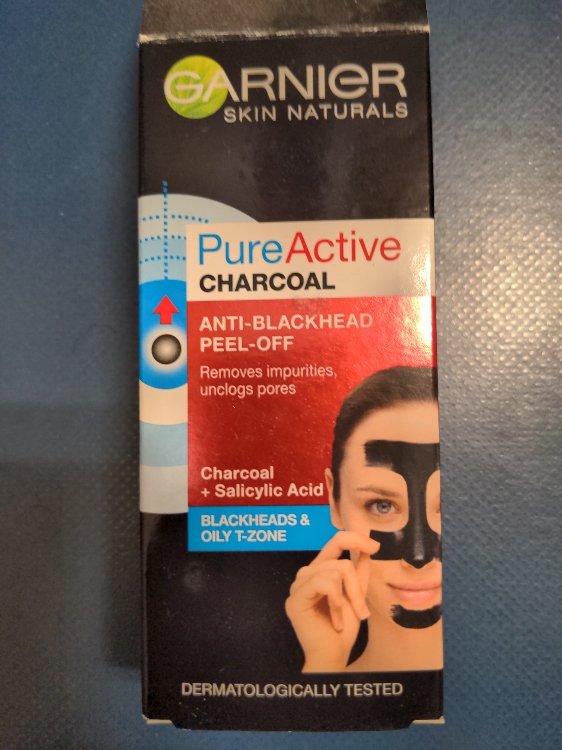 Garnier Skin Naturals Pure Active Charcoal - Anti-blackhead Peel-off ...