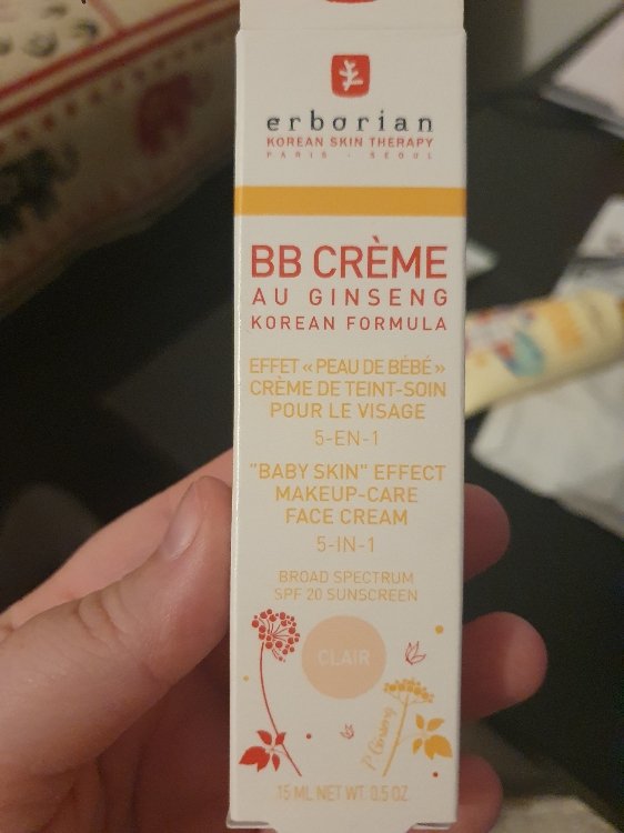 ERBORIAN - BB crème au ginseng - korean formula