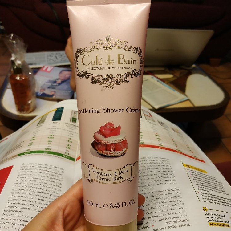 Cafe De Bain Softening Shower Creme Raspberry Rose Inci Beauty