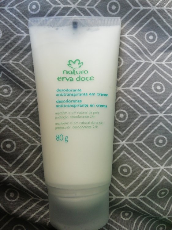 Natura Erva doce - Desodorante antitranspirante em creme 80g - INCI Beauty