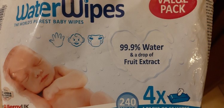 WATER WIPES LINGETTES BIODEGRADABLES (60)