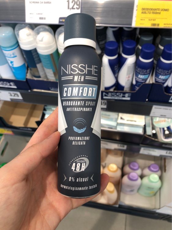 Nisshe Men Comfort Deodorante Spray Antitraspirante - INCI Beauty