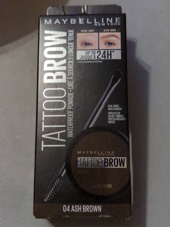 Maybelline Maybelline Tattoo Brow Pomade Pot Ash Brown - INCI Beauty