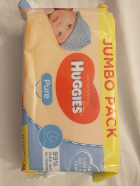 Pack of 72 Huggies Pure Baby Wipes