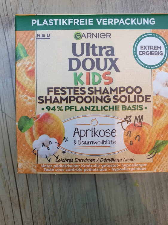 GARNIER Utra Doux Shampoing Enfant 2 en 1 - Abricot et fleur de coton - 250  ml