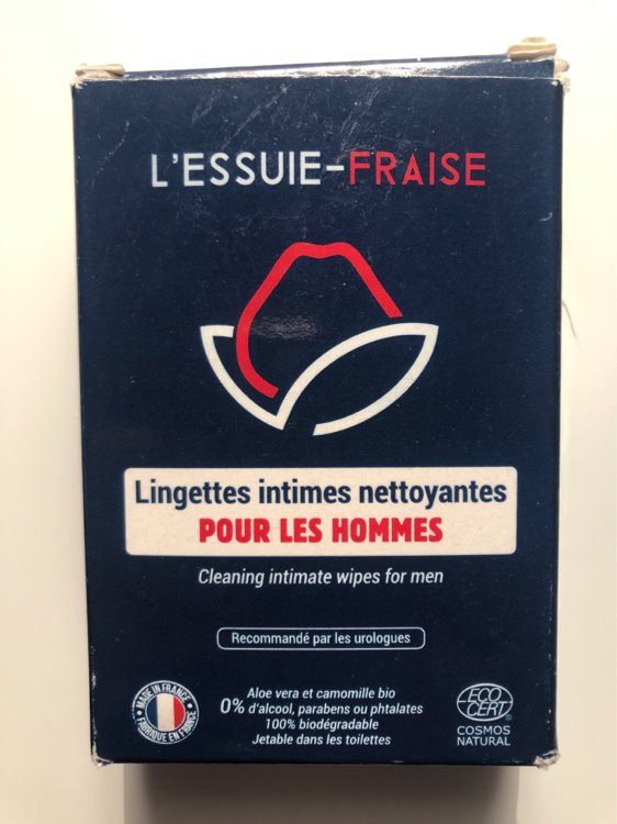 L'Essuie-Fraise, la lingette intime biodégradable spécialement adaptée à la  peau des hommes - NeozOne