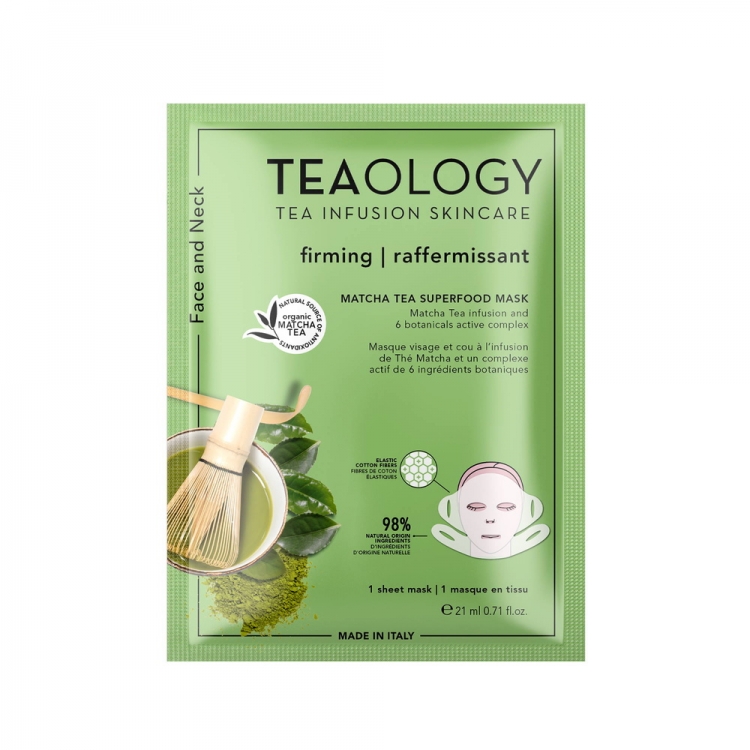 Teaology Matcha Tea Superfood Mask Masque visage et cou au Tè Matcha ...