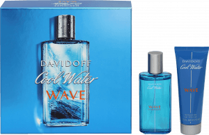 Davidoff Geschenkset Cool Water Wave Man Eau de Toilette 75ml + Duschgel  75ml, 150 ml - INCI Beauty