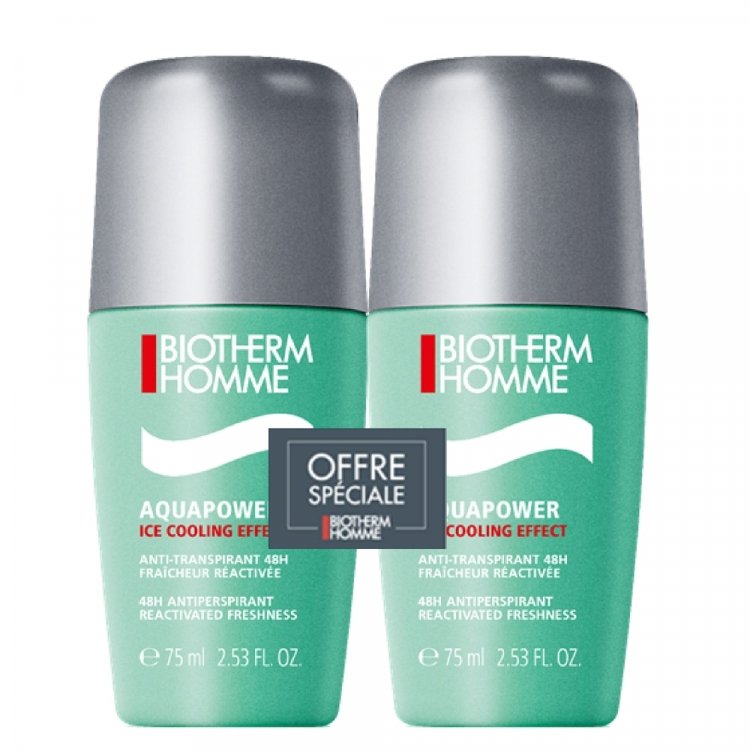 Overlevelse Absolut Næste Biotherm Homme - Aquapower Duo Déodorant Roll-on - 150 ml - INCI Beauty