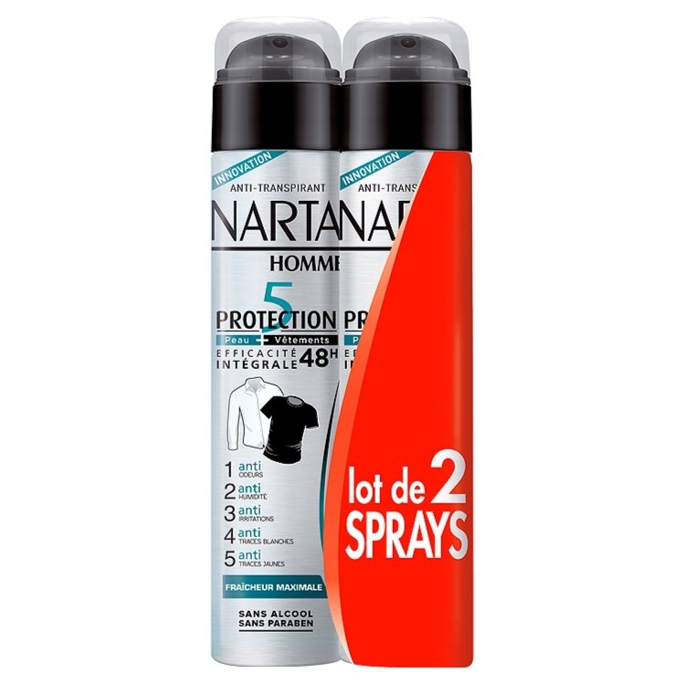 Narta Homme Déodorant Protection 5 Fraîcheur Maximal - Les 2 Sprays de ...
