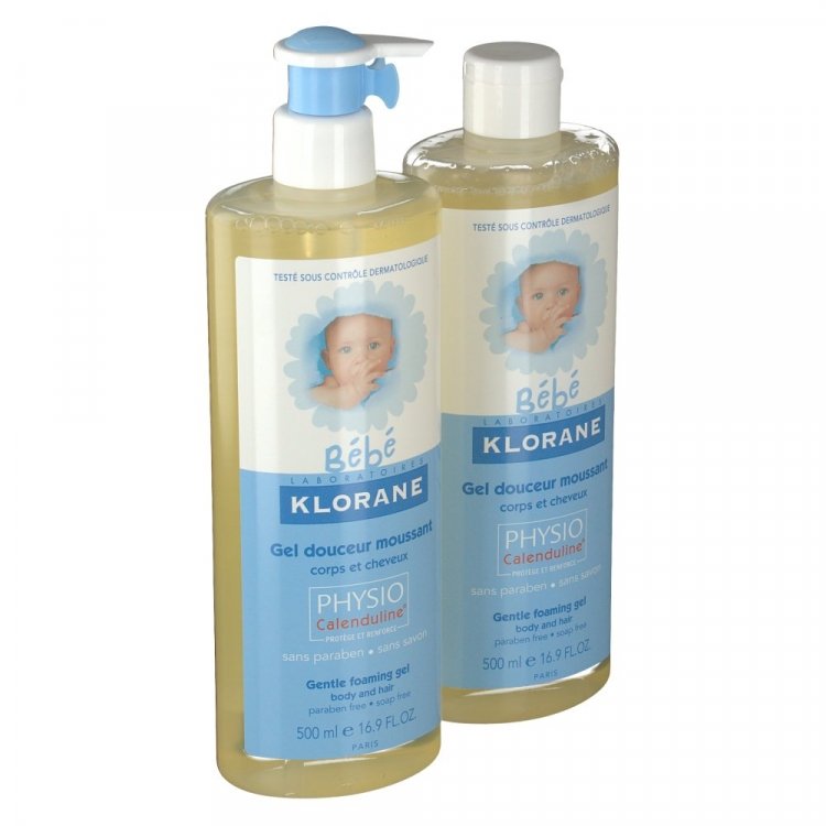 Klorane Bebe Gel Douceur Moussant Corps Et Cheveux 2 X 500 Ml Inci Beauty