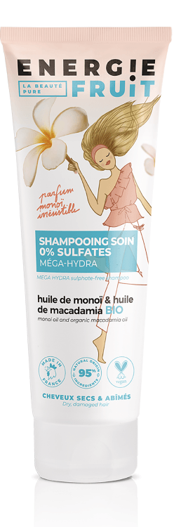 Energie Fruit Sulfate-free Shampoo - Monoï Oil and Organic Macadamia Oil -  INCI Beauty