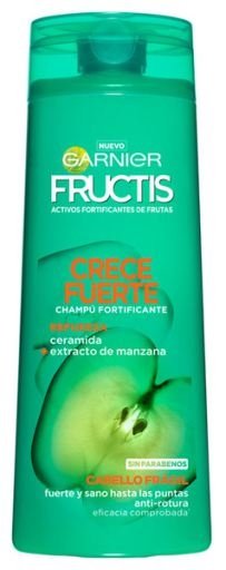 Garnier Fructis Champú Crece Fuerte - Cabello Frágil Sin Parabenos - 360 ml - INCI