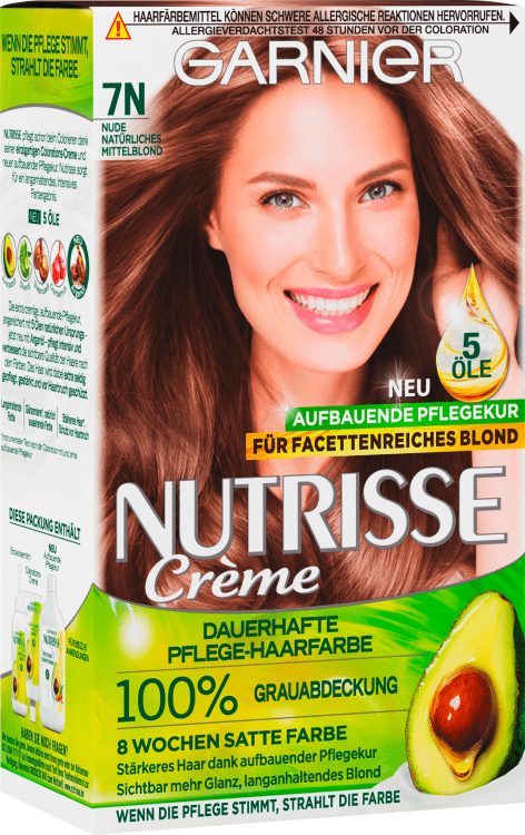 INCI 1 - Natürliches Beauty Haarfarbe - 7N Garnier Nude St Mittelblond