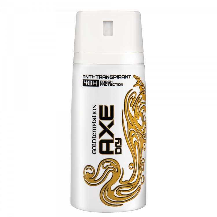 Plaats Zakje bijgeloof AXE Déodorant Homme Spray Anti Transpirant Gold Temptation 150ml - INCI  Beauty
