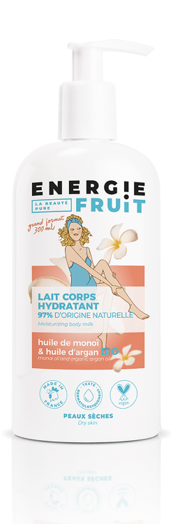 Energie Fruit Corps Peaux Très Sèches Baume Beurre de Mangue & Huile  d'Argan Bio 200ml