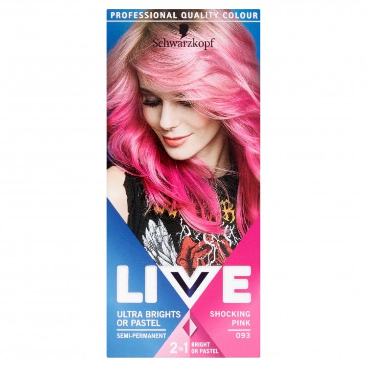 Schwarzkopf Live Ultra Bright Colour Hair Dye, Shocking Pink 93 - INCI ...