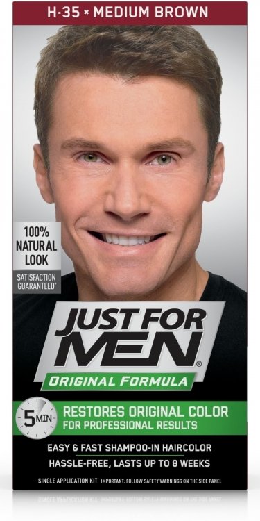 Just for Men Original Formula, Easy and Fast Shampoo-In Men's Hair