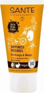 Sante Naturkosmetik HAPPINESS Organic Orange & Mango Shower Gel 50 ml -  INCI Beauty