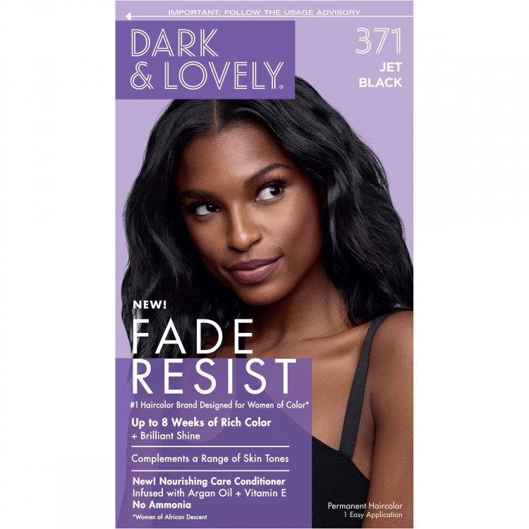 Dark and Lovely Fade Resist Rich Conditioning Hair Color, Permanent Hair Dye,  384 Light Golden Blonde - INCI Beauty