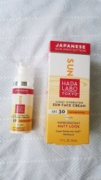 hada labo light hydrating sun face cream